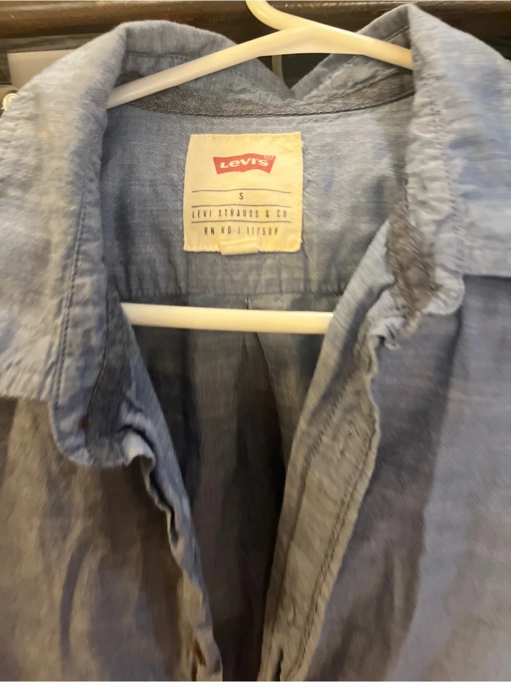 Levi's Light Blue Short Sleeve Button-Down Shirt